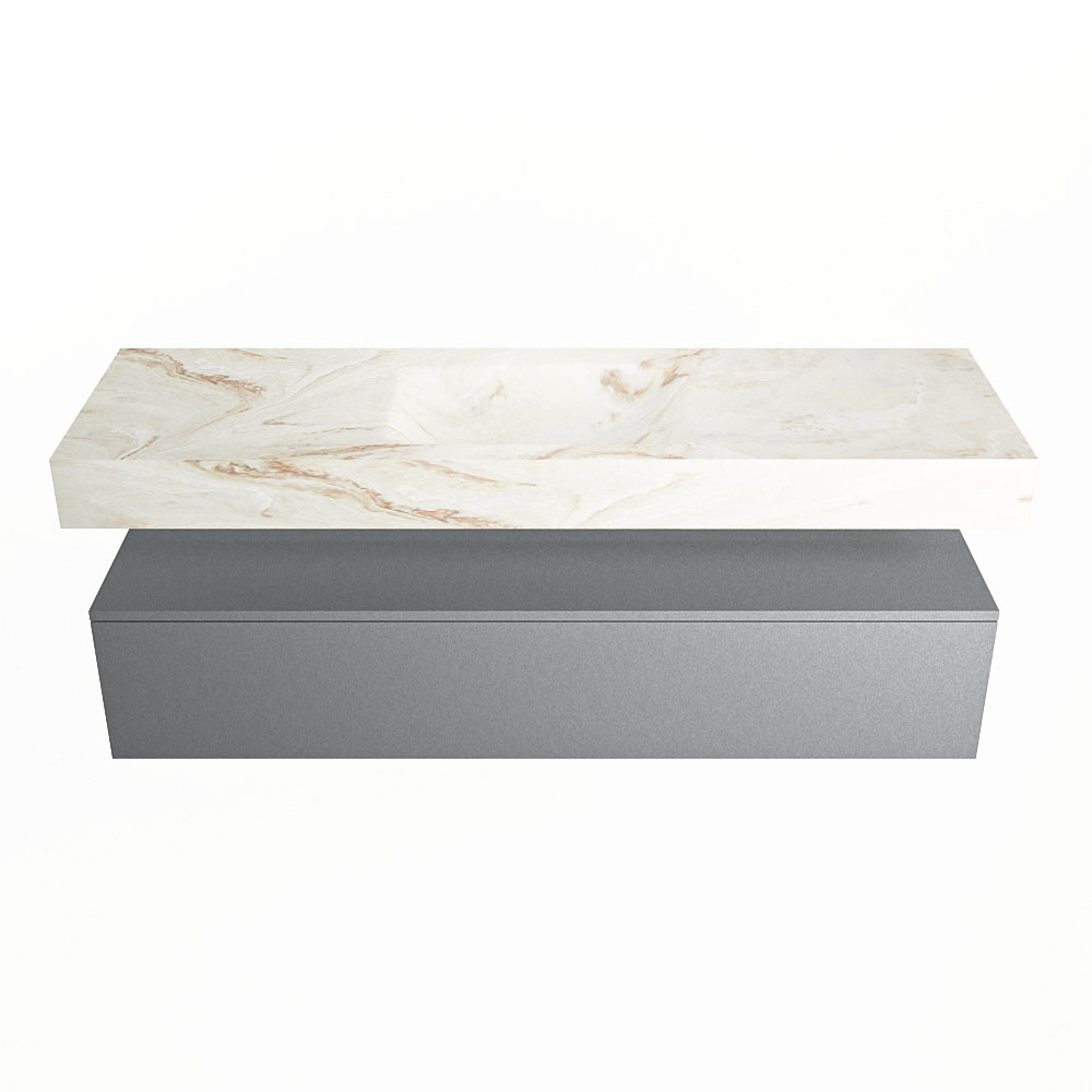 MONDIAZ ALAN-DLUX 150cm mueble de baño Plata 1 cajón. Lavabo CLOUD Centro sin orificios color Frappe. 4 MONDIAZ ALAN-DLUX 150cm mueble de baño Plata 1 cajón. Lavabo CLOUD Centro sin orificios color Frappe. - Imagen 4