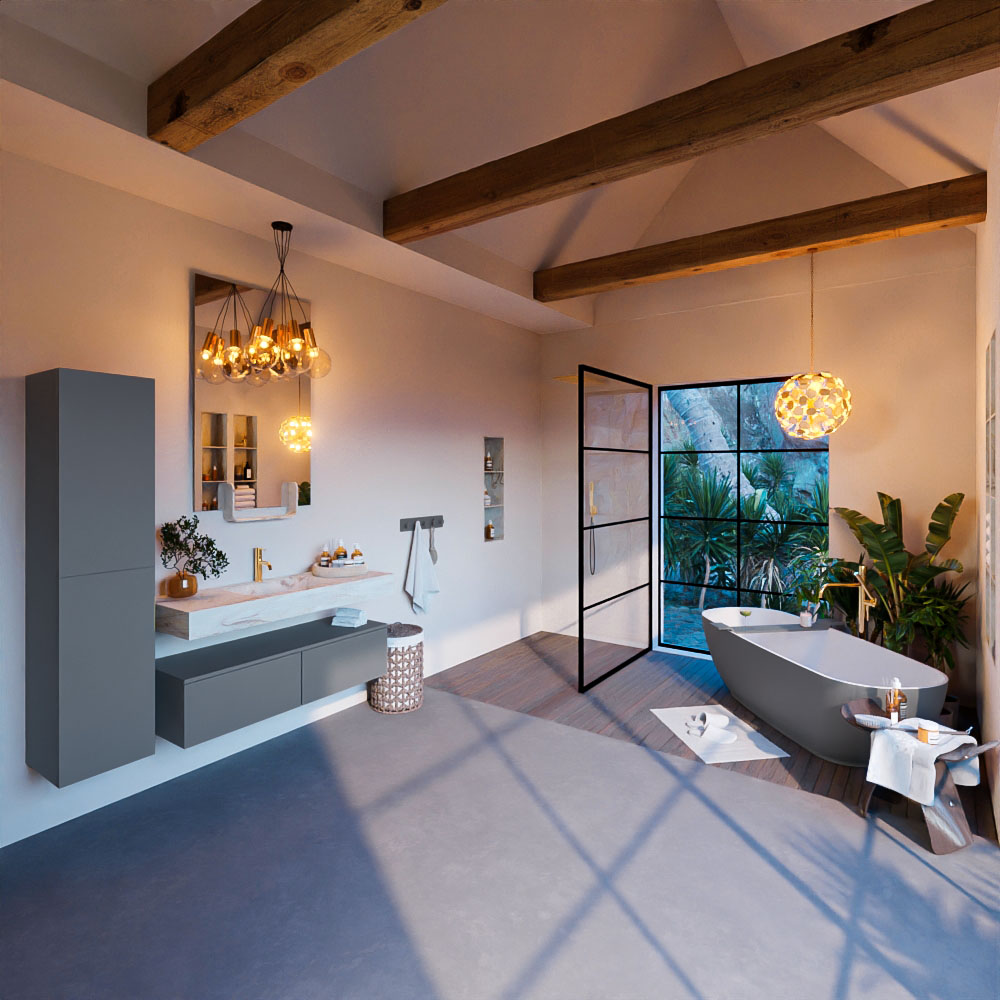 MONDIAZ ALAN-DLUX 120cm mueble de baño Plata 2 cajones. Lavabo CLOUD Centro 1 orificio color Frappe. 3 MONDIAZ ALAN-DLUX 120cm mueble de baño Plata 2 cajones. Lavabo CLOUD Centro 1 orificio color Frappe. - Imagen 3