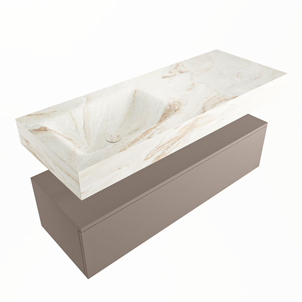 MONDIAZ ALAN-DLUX 120cm mueble de baño Smoke 1 cajón. Lavabo CLOUD Izquierda 1 orificio color Frappe. 5 MONDIAZ ALAN-DLUX 120cm mueble de baño Smoke 1 cajón. Lavabo CLOUD Izquierda 1 orificio color Frappe. - Imagen 5