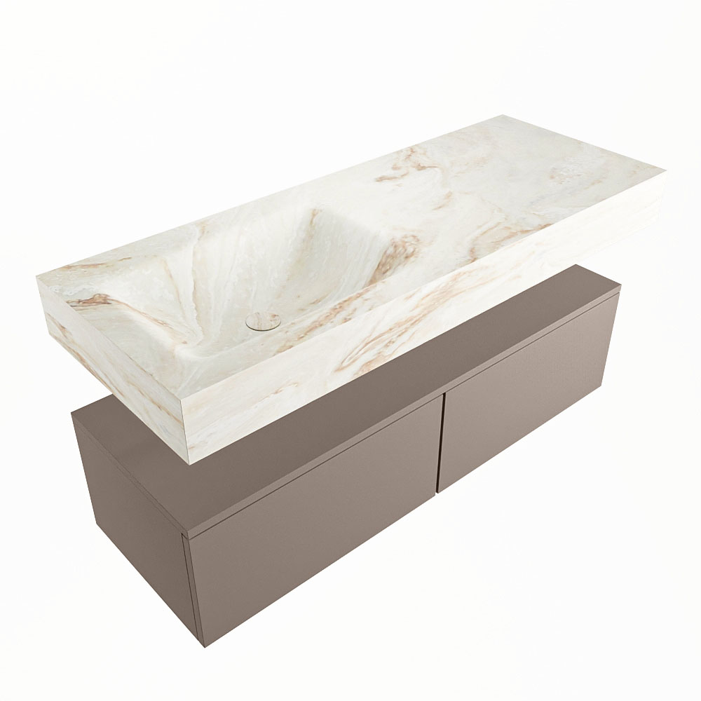 MONDIAZ ALAN-DLUX 120cm mueble de baño Smoke 2 cajones. Lavabo CLOUD Izquierda sin orificios color Frappe. 5 MONDIAZ ALAN-DLUX 120cm mueble de baño Smoke 2 cajones. Lavabo CLOUD Izquierda sin orificios color Frappe. - Imagen 5