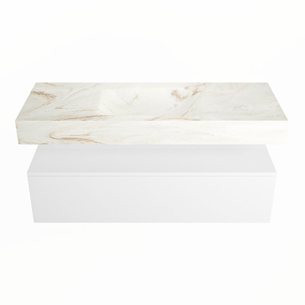 MONDIAZ ALAN-DLUX 120cm mueble de baño Talc 1 cajón. Lavabo CLOUD Centro sin orificios color Frappe. 4 MONDIAZ ALAN-DLUX 120cm mueble de baño Talc 1 cajón. Lavabo CLOUD Centro sin orificios color Frappe. - Imagen 4