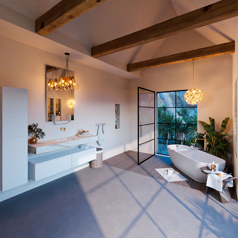 MONDIAZ ALAN-DLUX 150cm mueble de baño Talc 2 cajones. Lavabo CLOUD Centro sin orificios color Frappe. 3 MONDIAZ ALAN-DLUX 150cm mueble de baño Talc 2 cajones. Lavabo CLOUD Centro sin orificios color Frappe. - Imagen 3