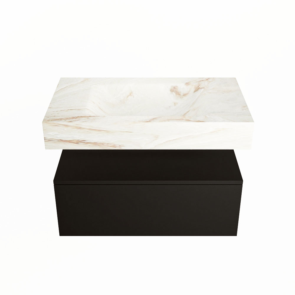 MONDIAZ ALAN-DLUX 80cm mueble de baño Urban 1 cajón. Lavabo CLOUD Centro sin orificios color Frappe. 4 MONDIAZ ALAN-DLUX 80cm mueble de baño Urban 1 cajón. Lavabo CLOUD Centro sin orificios color Frappe. - Imagen 4