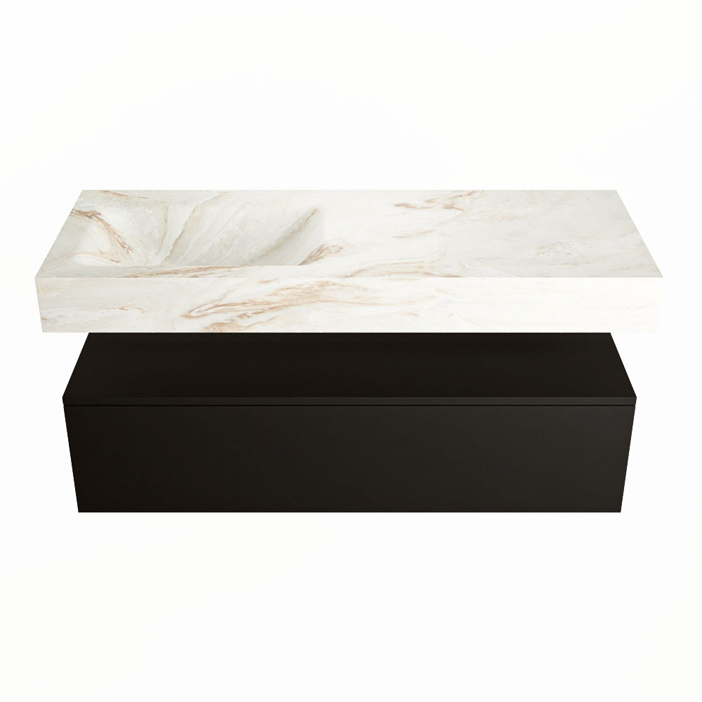 MONDIAZ ALAN-DLUX 120cm mueble de baño Urban 1 cajón. Lavabo CLOUD Izquierda sin orificios color Frappe. 4 MONDIAZ ALAN-DLUX 120cm mueble de baño Urban 1 cajón. Lavabo CLOUD Izquierda sin orificios color Frappe. - Imagen 4