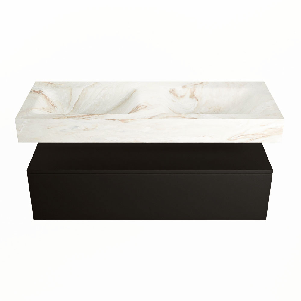 MONDIAZ ALAN-DLUX 120cm mueble de baño Urban 1 cajón. Lavabo CLOUD Doble sin orificios color Frappe. 4 MONDIAZ ALAN-DLUX 120cm mueble de baño Urban 1 cajón. Lavabo CLOUD Doble sin orificios color Frappe. - Imagen 4