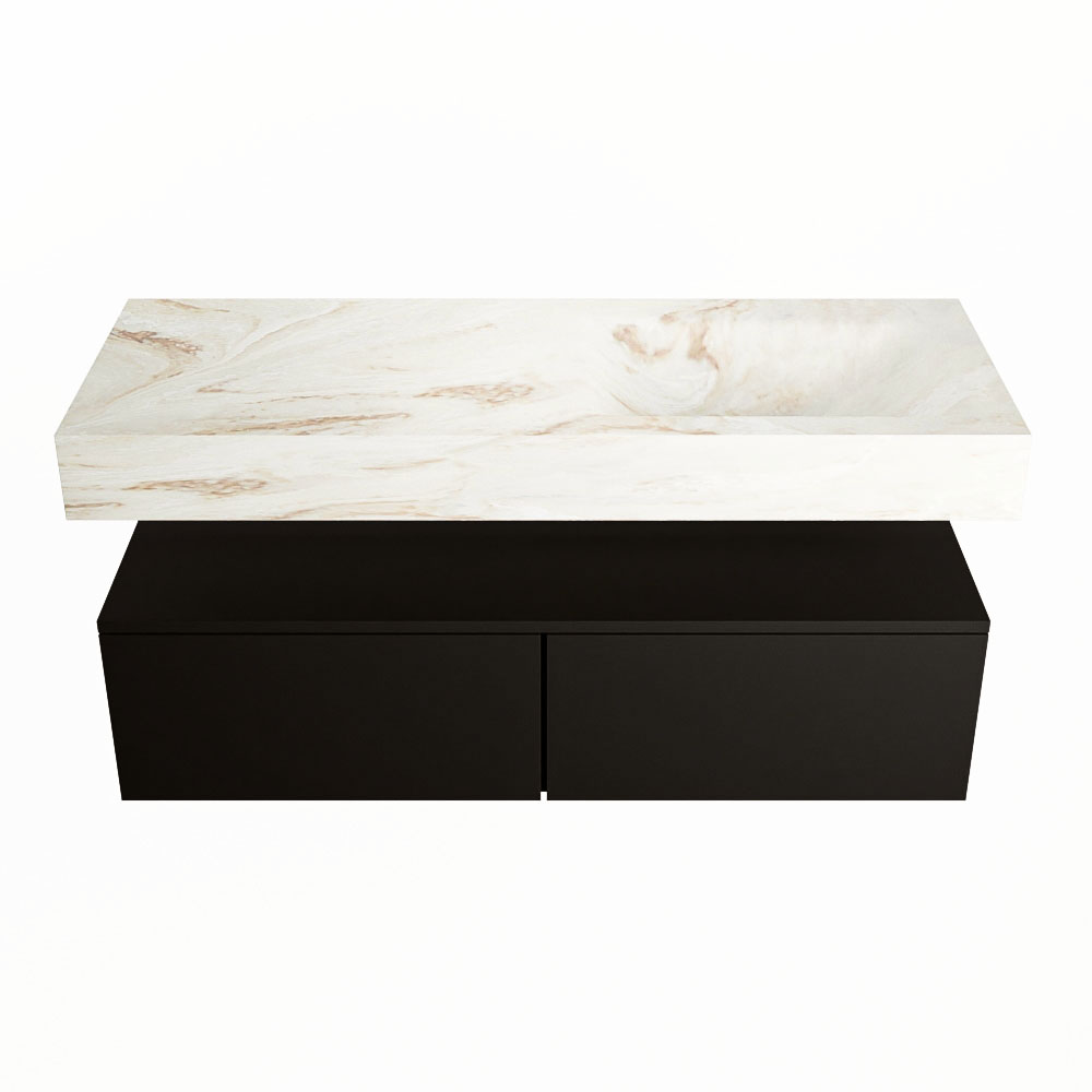 MONDIAZ ALAN-DLUX 120cm mueble de baño Urban 2 cajones. Lavabo CLOUD Derecho sin orificios color Frappe. 4 MONDIAZ ALAN-DLUX 120cm mueble de baño Urban 2 cajones. Lavabo CLOUD Derecho sin orificios color Frappe. - Imagen 4