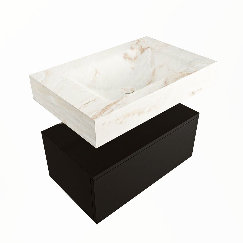 MONDIAZ ALAN-DLUX 70cm mueble de baño Urban 1 cajón. Lavabo CLOUD Centro 1 orificio color Frappe. 5 MONDIAZ ALAN-DLUX 70cm mueble de baño Urban 1 cajón. Lavabo CLOUD Centro 1 orificio color Frappe. - Imagen 5