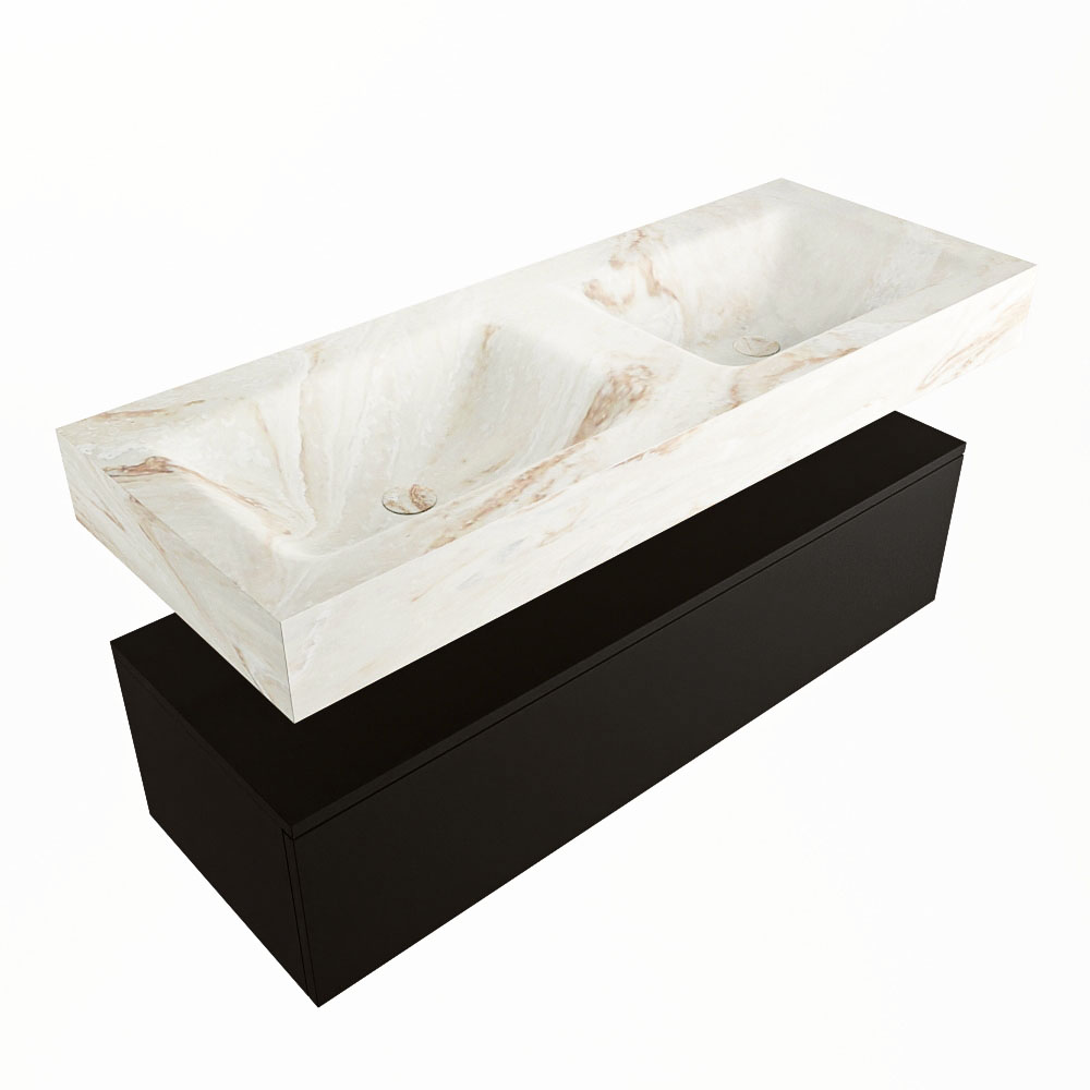 MONDIAZ ALAN-DLUX 120cm mueble de baño Urban 1 cajón. Lavabo CLOUD Doble sin orificios color Frappe. 5 MONDIAZ ALAN-DLUX 120cm mueble de baño Urban 1 cajón. Lavabo CLOUD Doble sin orificios color Frappe. - Imagen 5