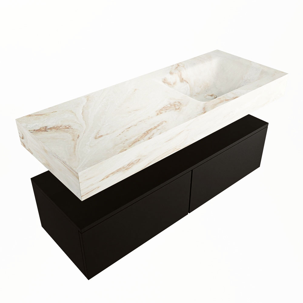 MONDIAZ ALAN-DLUX 120cm mueble de baño Urban 2 cajones. Lavabo CLOUD Derecho sin orificios color Frappe. 5 MONDIAZ ALAN-DLUX 120cm mueble de baño Urban 2 cajones. Lavabo CLOUD Derecho sin orificios color Frappe. - Imagen 5