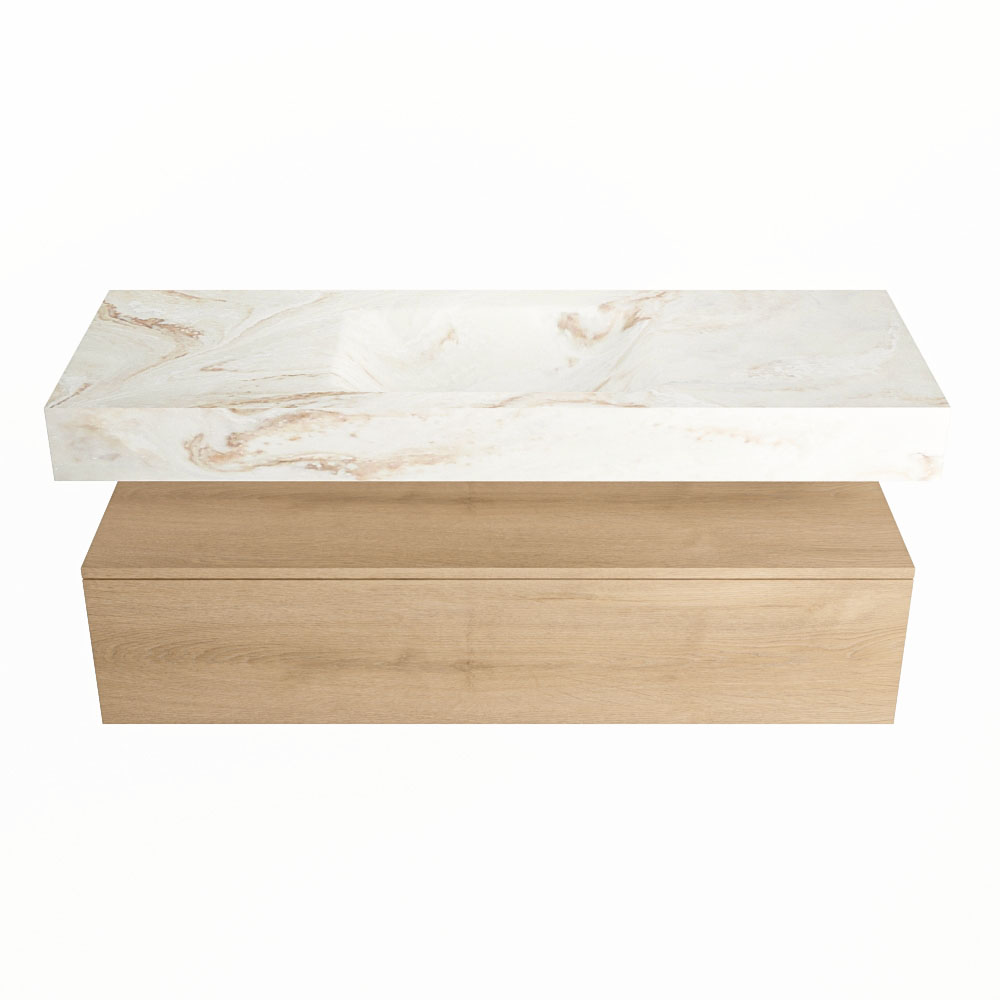 MONDIAZ ALAN-DLUX 130cm mueble de baño Washed Oak 1 cajón. Lavabo CLOUD Centro sin orificios color Frappe. 4 MONDIAZ ALAN-DLUX 130cm mueble de baño Washed Oak 1 cajón. Lavabo CLOUD Centro sin orificios color Frappe. - Imagen 4