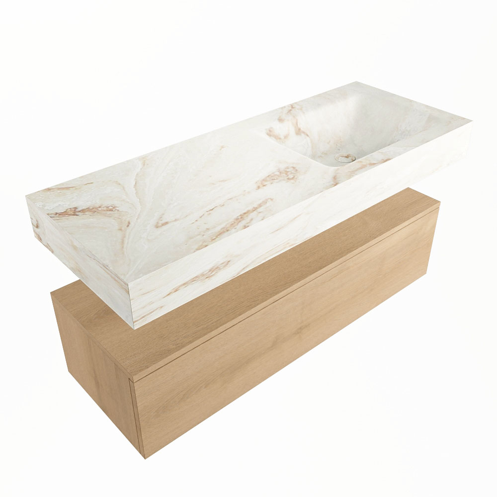 MONDIAZ ALAN-DLUX 120cm mueble de baño Washed Oak 1 cajón. Lavabo CLOUD Derecho sin orificios color Frappe. 5 MONDIAZ ALAN-DLUX 120cm mueble de baño Washed Oak 1 cajón. Lavabo CLOUD Derecho sin orificios color Frappe. - Imagen 5