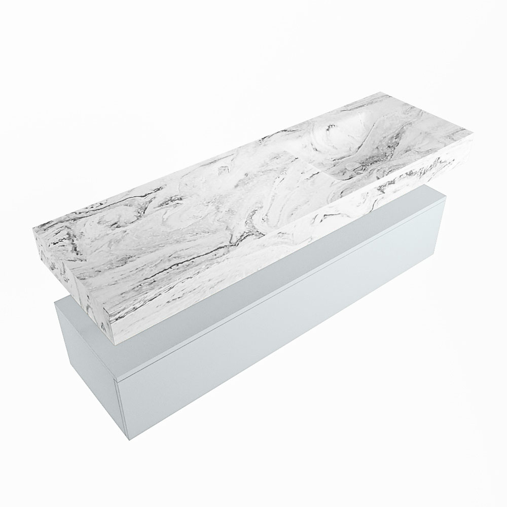 MONDIAZ ALAN-DLUX 150cm mueble de baño Clay 1 cajón. Lavabo CLOUD Derecho 1 orificio color Glace. 5 MONDIAZ ALAN-DLUX 150cm mueble de baño Clay 1 cajón. Lavabo CLOUD Derecho 1 orificio color Glace. - Imagen 5