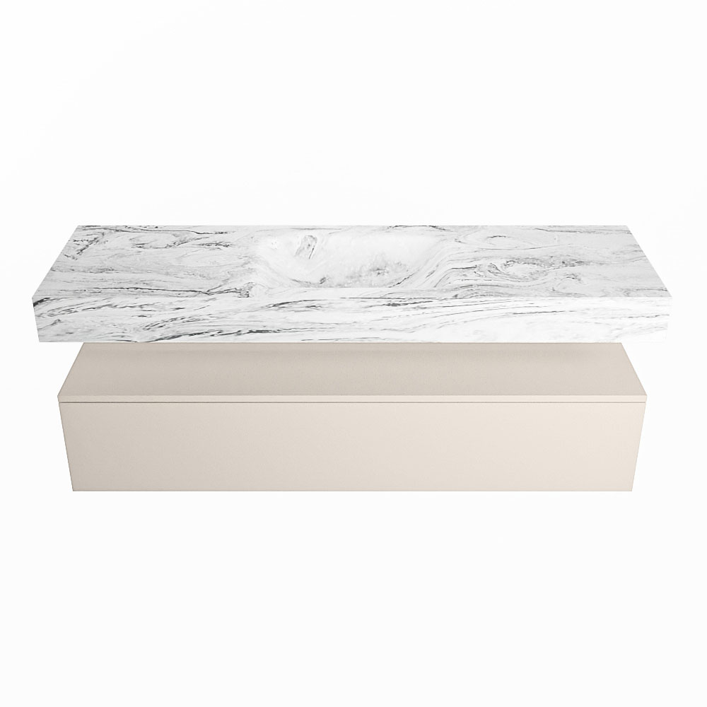 MONDIAZ ALAN-DLUX 150cm mueble de baño Linen 1 cajón. Lavabo CLOUD Centro 1 orificio color Glace. 4 MONDIAZ ALAN-DLUX 150cm mueble de baño Linen 1 cajón. Lavabo CLOUD Centro 1 orificio color Glace. - Imagen 4