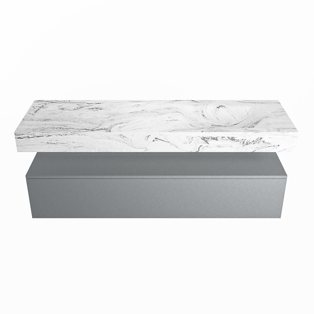 MONDIAZ ALAN-DLUX 150cm mueble de baño Plata 1 cajón. Lavabo CLOUD Derecho sin orificios color Glace. 4 MONDIAZ ALAN-DLUX 150cm mueble de baño Plata 1 cajón. Lavabo CLOUD Derecho sin orificios color Glace. - Imagen 4