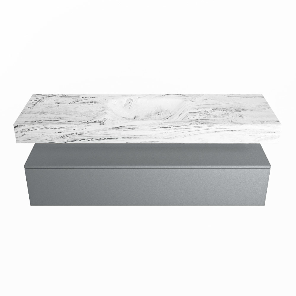 MONDIAZ ALAN-DLUX 150cm mueble de baño Plata 1 cajón. Lavabo CLOUD Centro 1 orificio color Glace. 4 MONDIAZ ALAN-DLUX 150cm mueble de baño Plata 1 cajón. Lavabo CLOUD Centro 1 orificio color Glace. - Imagen 4