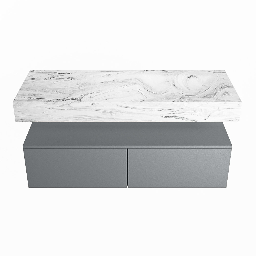 MONDIAZ ALAN-DLUX 120cm mueble de baño Plata 2 cajones. Lavabo CLOUD Derecho sin orificios color Glace. 4 MONDIAZ ALAN-DLUX 120cm mueble de baño Plata 2 cajones. Lavabo CLOUD Derecho sin orificios color Glace. - Imagen 4