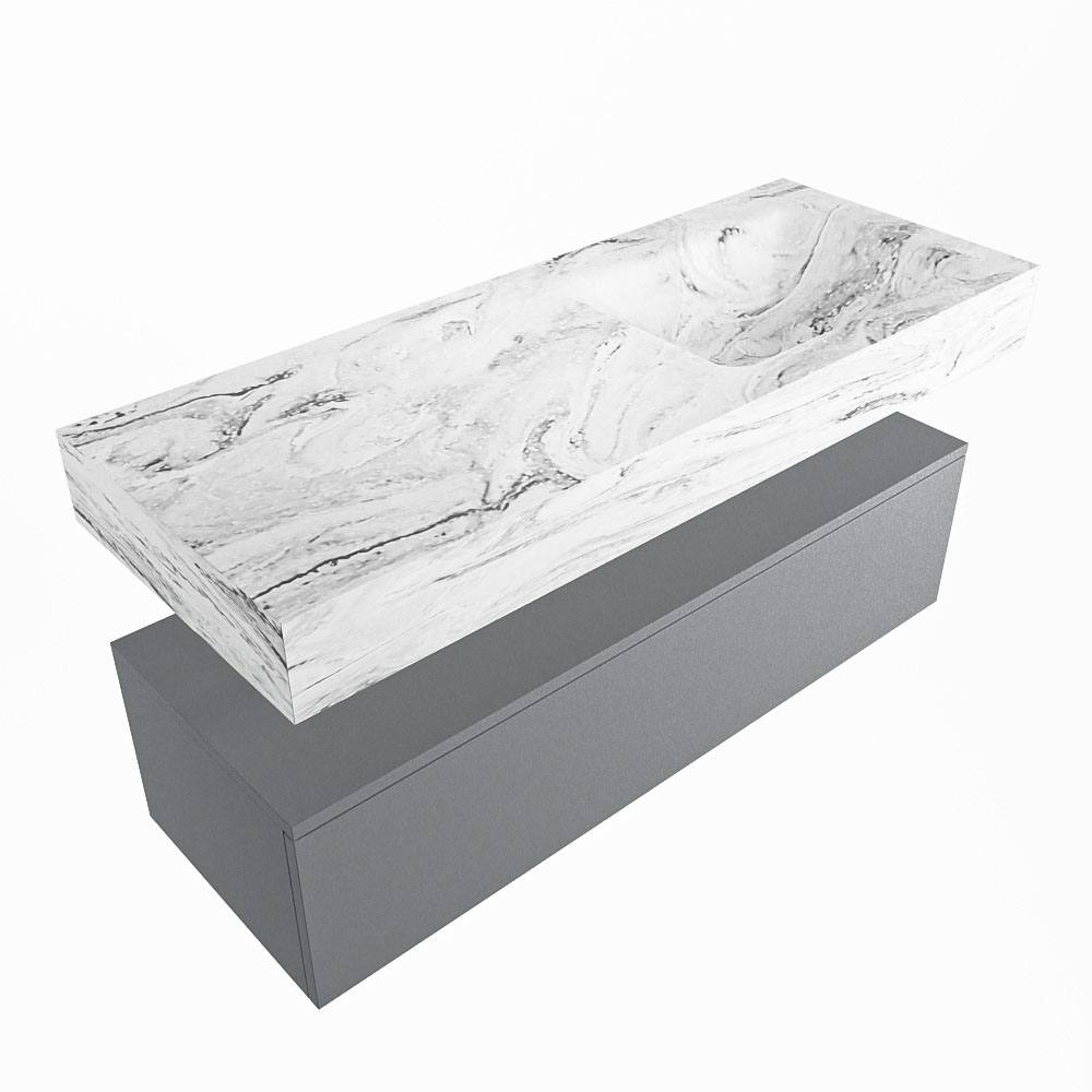 MONDIAZ ALAN-DLUX 120cm mueble de baño Plata 1 cajón. Lavabo CLOUD Derecho 1 orificio color Glace. 5 MONDIAZ ALAN-DLUX 120cm mueble de baño Plata 1 cajón. Lavabo CLOUD Derecho 1 orificio color Glace. - Imagen 5