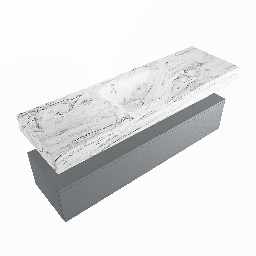 MONDIAZ ALAN-DLUX 150cm mueble de baño Plata 1 cajón. Lavabo CLOUD Centro 1 orificio color Glace. 5 MONDIAZ ALAN-DLUX 150cm mueble de baño Plata 1 cajón. Lavabo CLOUD Centro 1 orificio color Glace. - Imagen 5