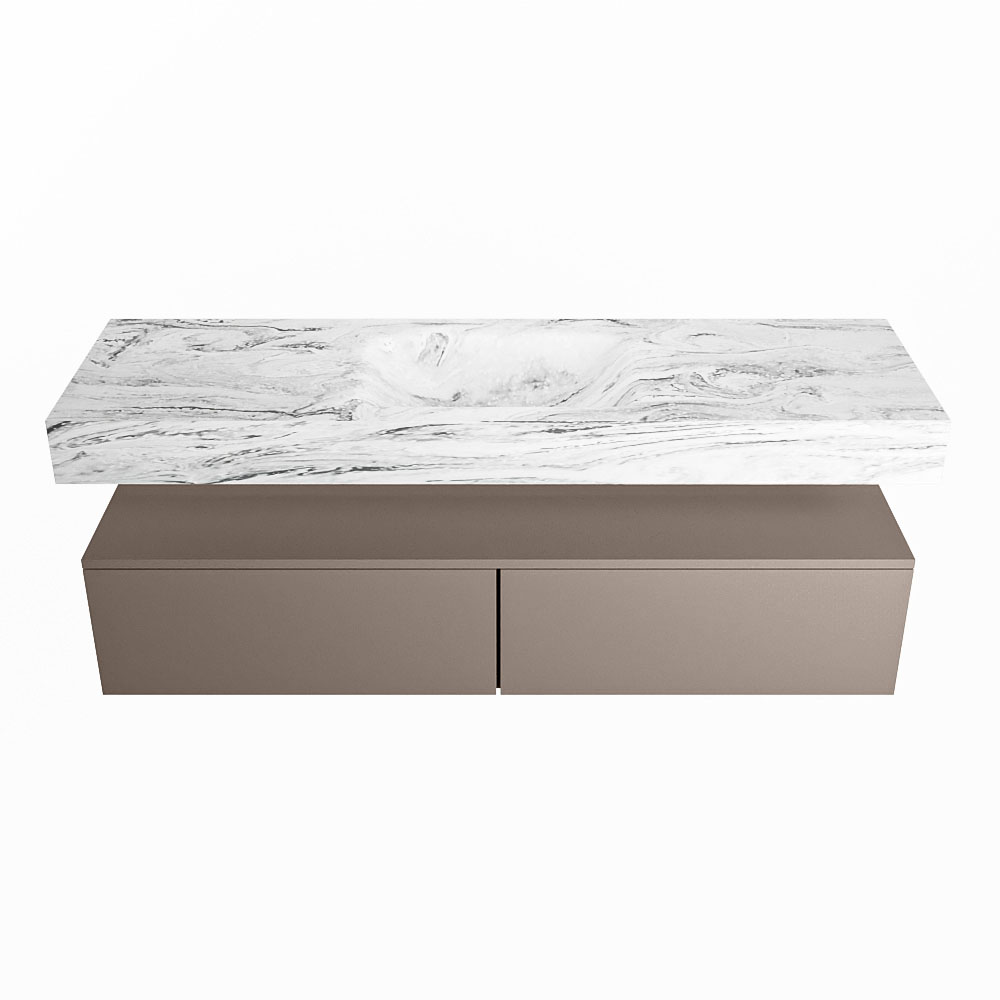 MONDIAZ ALAN-DLUX 150cm mueble de baño Smoke 2 cajones. Lavabo CLOUD Centro sin orificios color Glace. 4 MONDIAZ ALAN-DLUX 150cm mueble de baño Smoke 2 cajones. Lavabo CLOUD Centro sin orificios color Glace. - Imagen 4