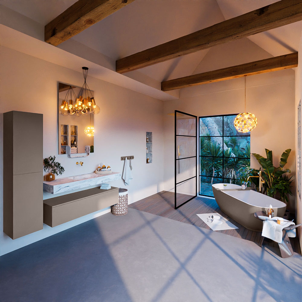 MONDIAZ ALAN-DLUX 130cm mueble de baño Smoke 1 cajón. Lavabo CLOUD Centro sin orificios color Glace. 3 MONDIAZ ALAN-DLUX 130cm mueble de baño Smoke 1 cajón. Lavabo CLOUD Centro sin orificios color Glace. - Imagen 3