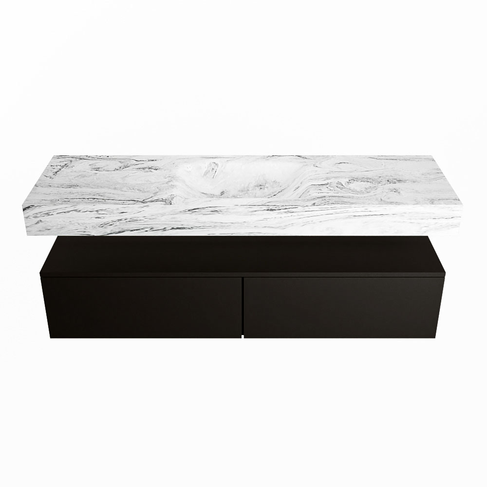 MONDIAZ ALAN-DLUX 150cm mueble de baño Urban 2 cajones. Lavabo CLOUD Centro 1 orificio color Glace. 4 MONDIAZ ALAN-DLUX 150cm mueble de baño Urban 2 cajones. Lavabo CLOUD Centro 1 orificio color Glace. - Imagen 4