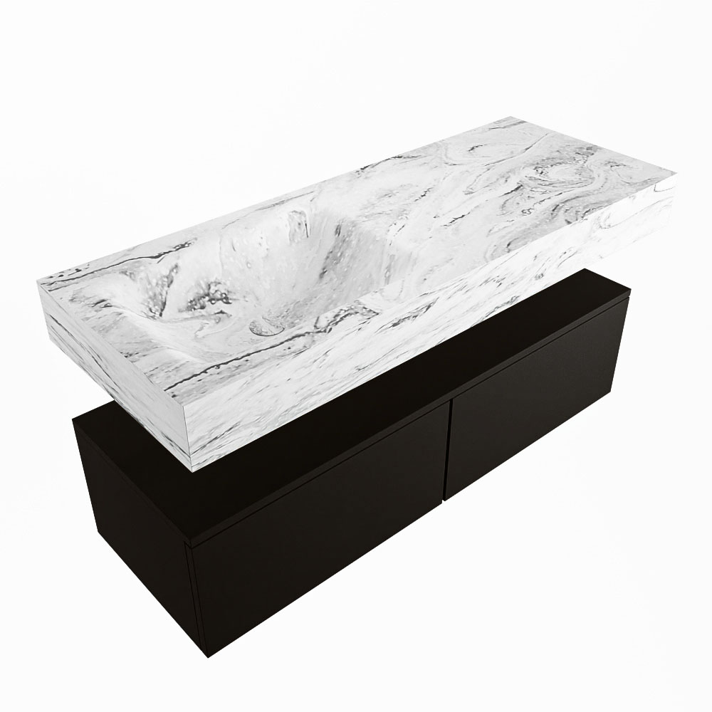 MONDIAZ ALAN-DLUX 120cm mueble de baño Urban 2 cajones. Lavabo CLOUD Izquierda sin orificios color Glace. 5 MONDIAZ ALAN-DLUX 120cm mueble de baño Urban 2 cajones. Lavabo CLOUD Izquierda sin orificios color Glace. - Imagen 5