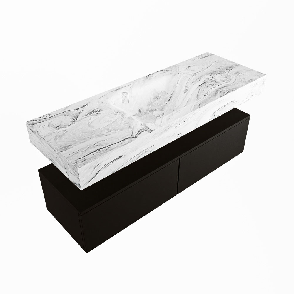 MONDIAZ ALAN-DLUX 130cm mueble de baño Urban 2 cajones. Lavabo CLOUD Centro sin orificios color Glace. 5 MONDIAZ ALAN-DLUX 130cm mueble de baño Urban 2 cajones. Lavabo CLOUD Centro sin orificios color Glace. - Imagen 5