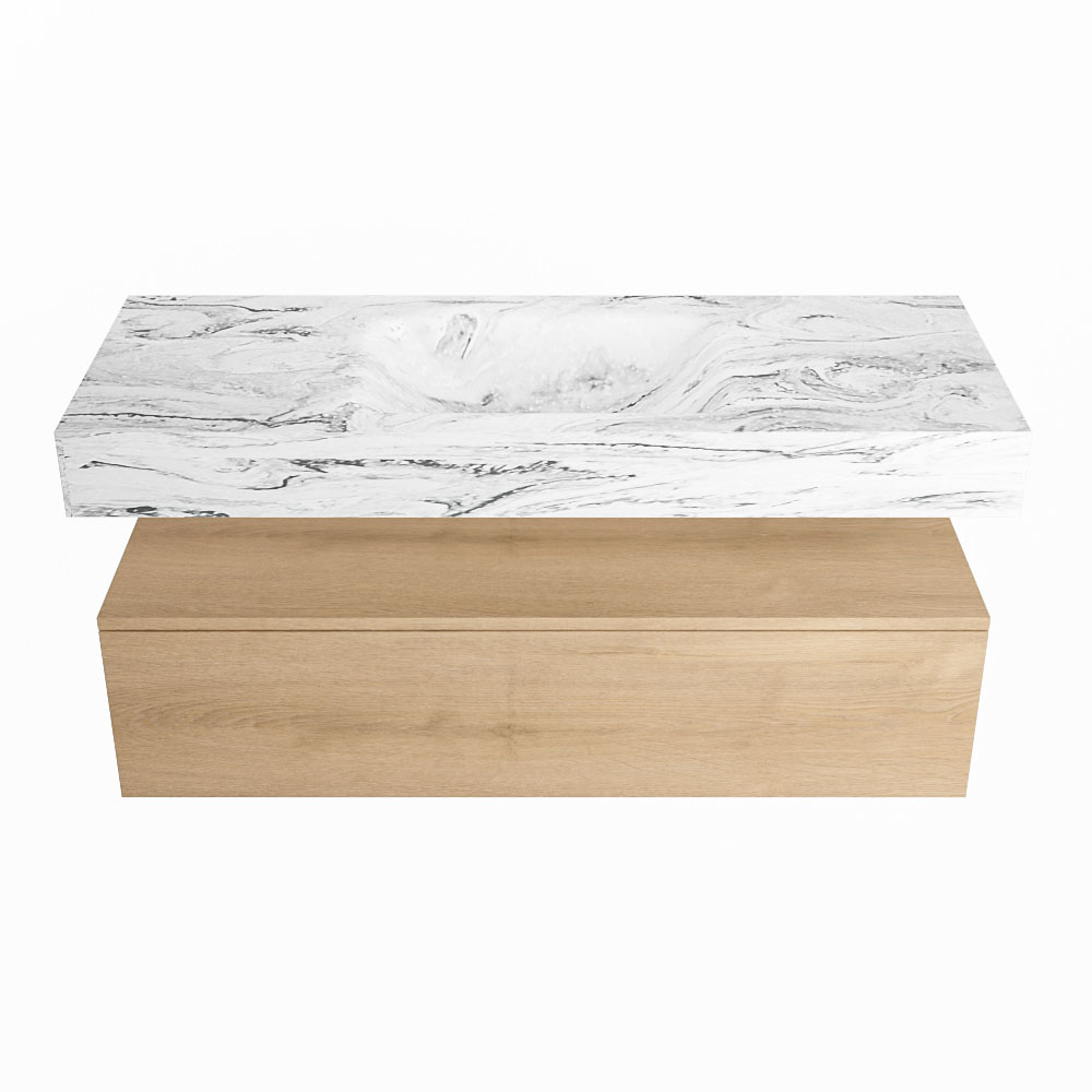 MONDIAZ ALAN-DLUX 120cm mueble de baño Washed Oak 1 cajón. Lavabo CLOUD Centro 1 orificio color Glace. 4 MONDIAZ ALAN-DLUX 120cm mueble de baño Washed Oak 1 cajón. Lavabo CLOUD Centro 1 orificio color Glace. - Imagen 4