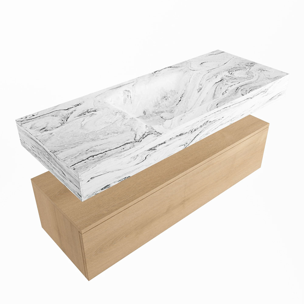 MONDIAZ ALAN-DLUX 120cm mueble de baño Washed Oak 1 cajón. Lavabo CLOUD Centro 1 orificio color Glace. 5 MONDIAZ ALAN-DLUX 120cm mueble de baño Washed Oak 1 cajón. Lavabo CLOUD Centro 1 orificio color Glace. - Imagen 5