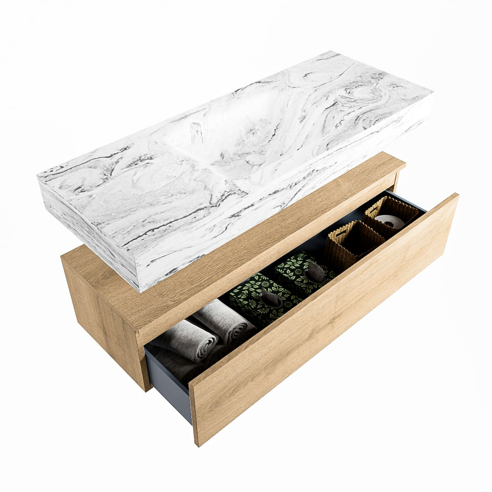 MONDIAZ ALAN-DLUX 120cm mueble de baño Washed Oak 1 cajón. Lavabo CLOUD Centro 1 orificio color Glace. 6 MONDIAZ ALAN-DLUX 120cm mueble de baño Washed Oak 1 cajón. Lavabo CLOUD Centro 1 orificio color Glace. - Imagen 6