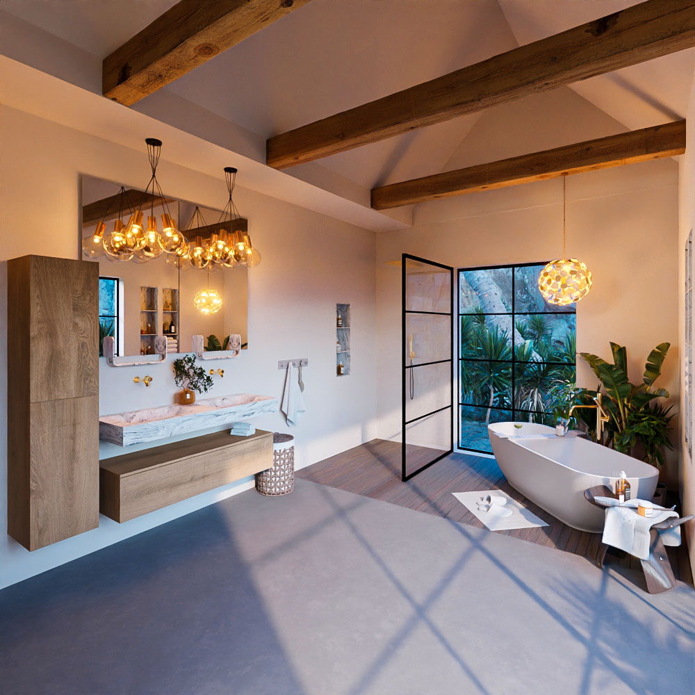 MONDIAZ ALAN-DLUX 130cm mueble de baño Washed Oak 1 cajón. Lavabo CLOUD Doble sin orificios color Glace. 3 MONDIAZ ALAN-DLUX 130cm mueble de baño Washed Oak 1 cajón. Lavabo CLOUD Doble sin orificios color Glace. - Imagen 3
