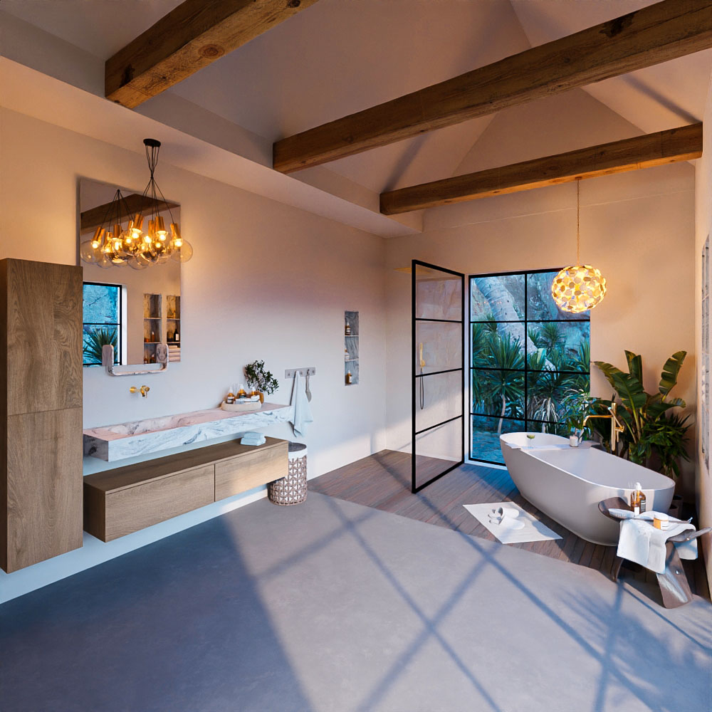 MONDIAZ ALAN-DLUX 150cm mueble de baño Washed Oak 2 cajones. Lavabo CLOUD Izquierda sin orificios color Glace. 3 MONDIAZ ALAN-DLUX 150cm mueble de baño Washed Oak 2 cajones. Lavabo CLOUD Izquierda sin orificios color Glace. - Imagen 3