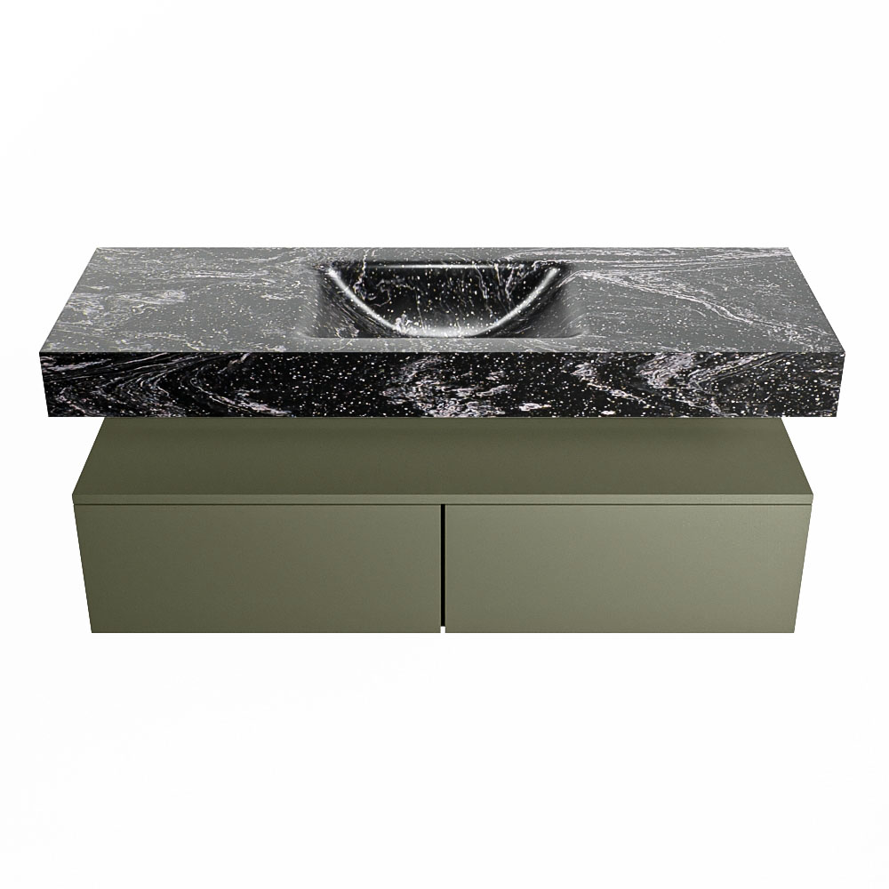 MONDIAZ ALAN-DLUX 130cm mueble de baño Army 2 cajones. Lavabo CLOUD Centro 1 orificio color Lava. 4 MONDIAZ ALAN-DLUX 130cm mueble de baño Army 2 cajones. Lavabo CLOUD Centro 1 orificio color Lava. - Imagen 4