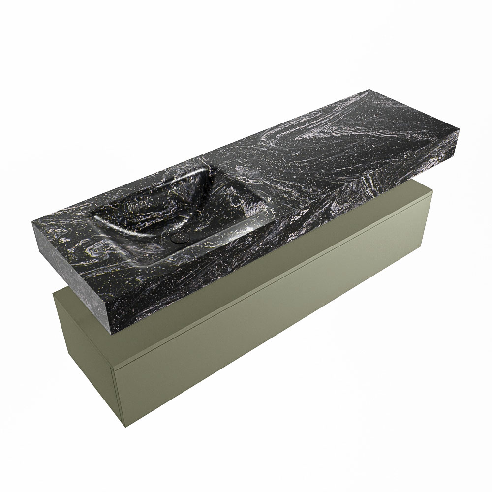MONDIAZ ALAN-DLUX 150cm mueble de baño Army 1 cajón. Lavabo CLOUD Izquierda sin orificios color Lava. 5 MONDIAZ ALAN-DLUX 150cm mueble de baño Army 1 cajón. Lavabo CLOUD Izquierda sin orificios color Lava. - Imagen 5