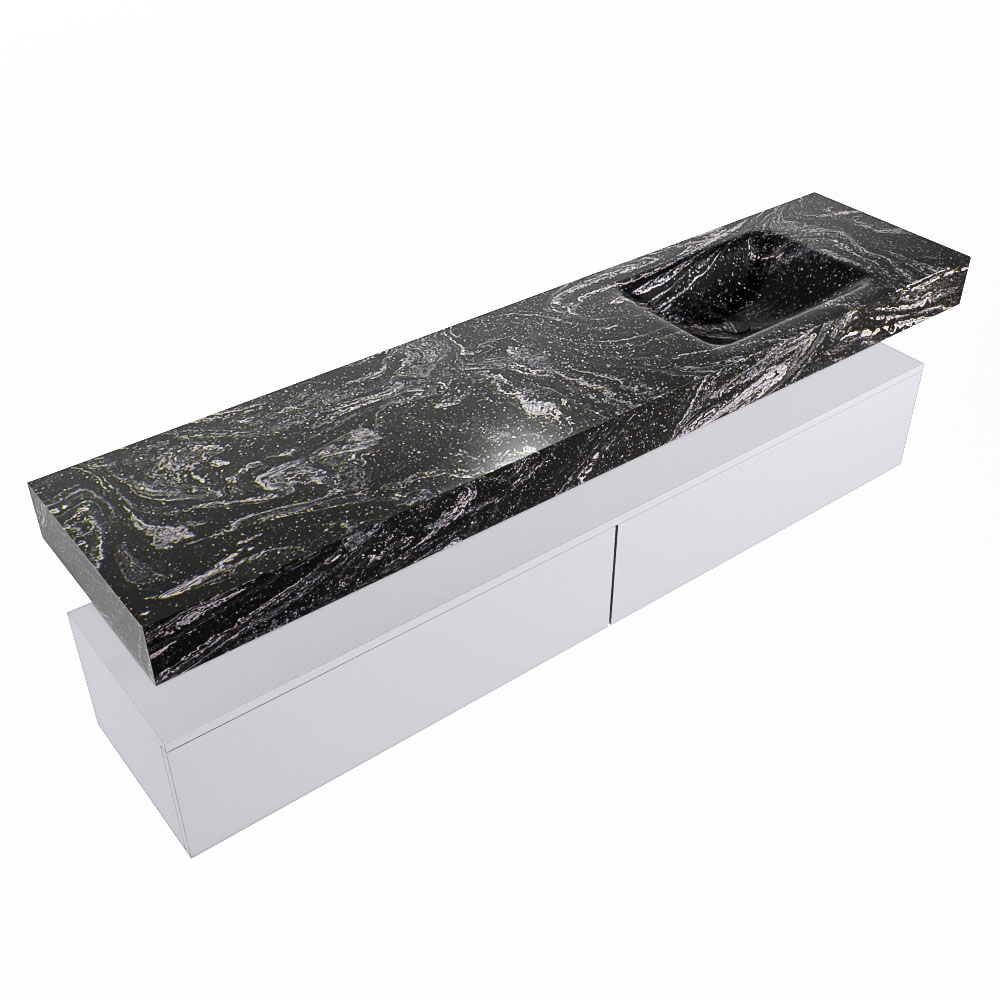MONDIAZ ALAN-DLUX 200cm mueble de baño Cale 2 cajones. Lavabo CLOUD Derecho sin orificios color Lava. 5 MONDIAZ ALAN-DLUX 200cm mueble de baño Cale 2 cajones. Lavabo CLOUD Derecho sin orificios color Lava. - Imagen 5