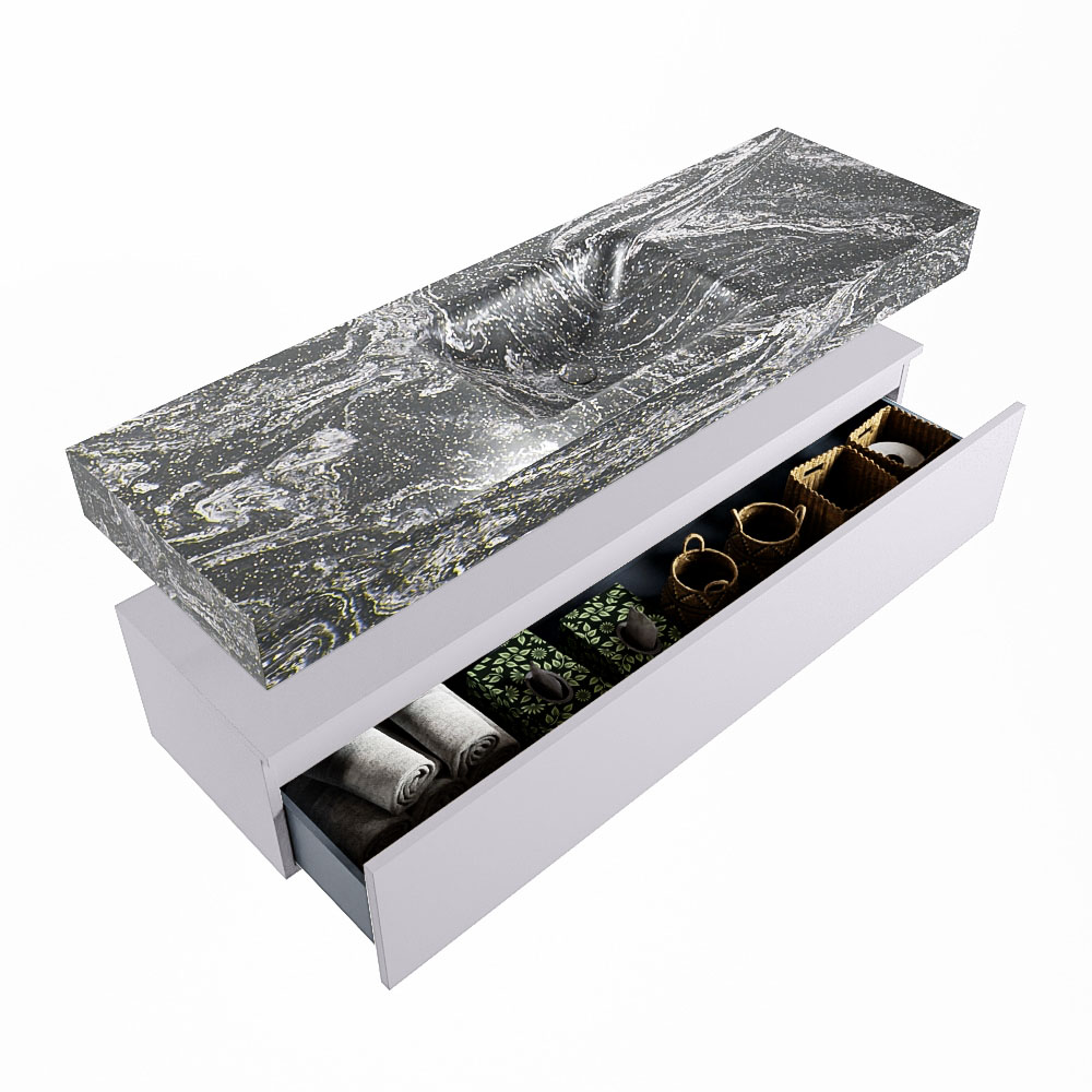 MONDIAZ ALAN-DLUX 150cm mueble de baño Cale 1 cajón. Lavabo CLOUD Centro sin orificios color Lava. 6 MONDIAZ ALAN-DLUX 150cm mueble de baño Cale 1 cajón. Lavabo CLOUD Centro sin orificios color Lava. - Imagen 6
