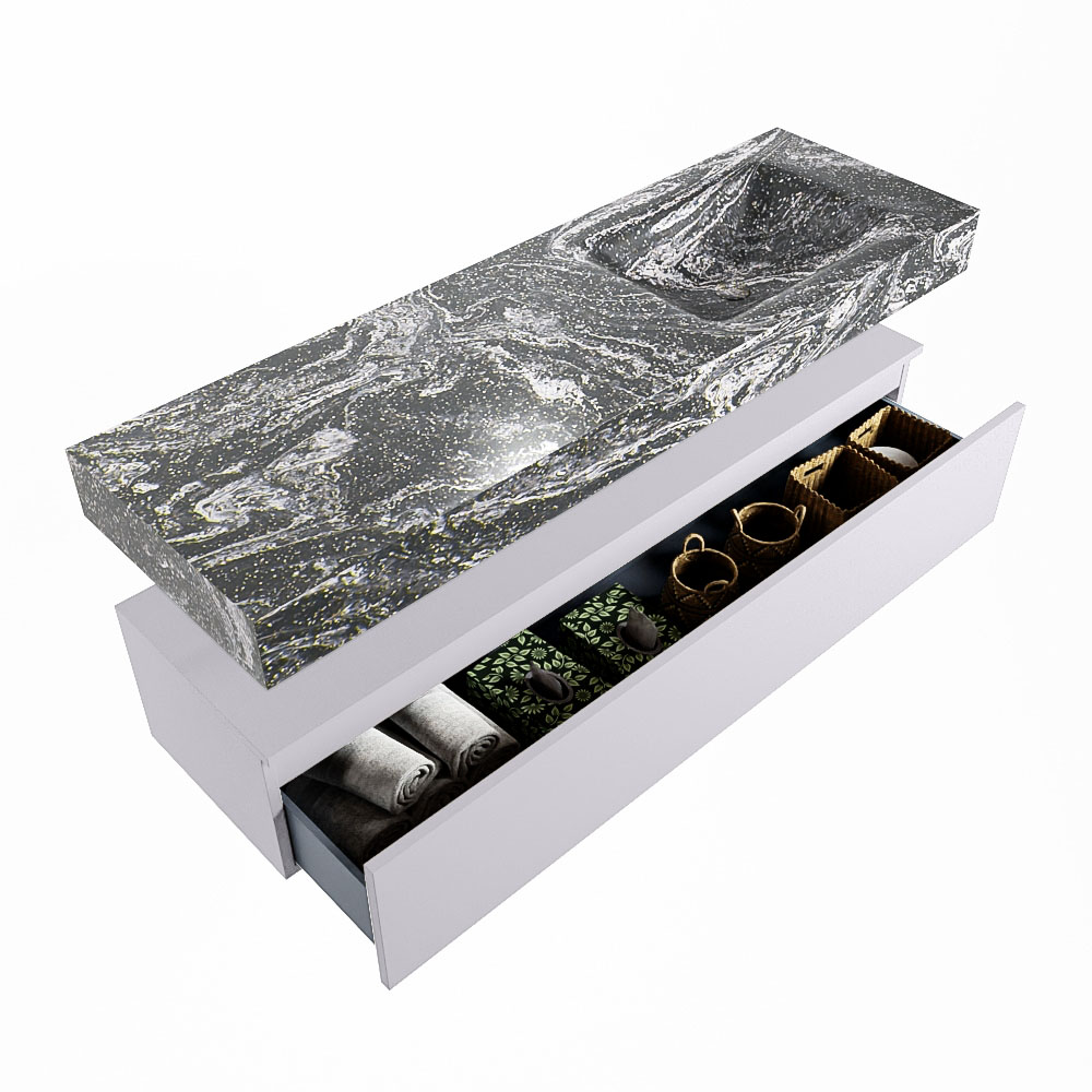 MONDIAZ ALAN-DLUX 150cm mueble de baño Cale 1 cajón. Lavabo CLOUD Derecho sin orificios color Lava. 6 MONDIAZ ALAN-DLUX 150cm mueble de baño Cale 1 cajón. Lavabo CLOUD Derecho sin orificios color Lava. - Imagen 6