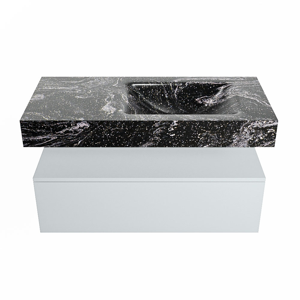 MONDIAZ ALAN-DLUX 100cm mueble de baño Clay 1 cajón. Lavabo CLOUD Derecho sin orificios color Lava. 4 MONDIAZ ALAN-DLUX 100cm mueble de baño Clay 1 cajón. Lavabo CLOUD Derecho sin orificios color Lava. - Imagen 4