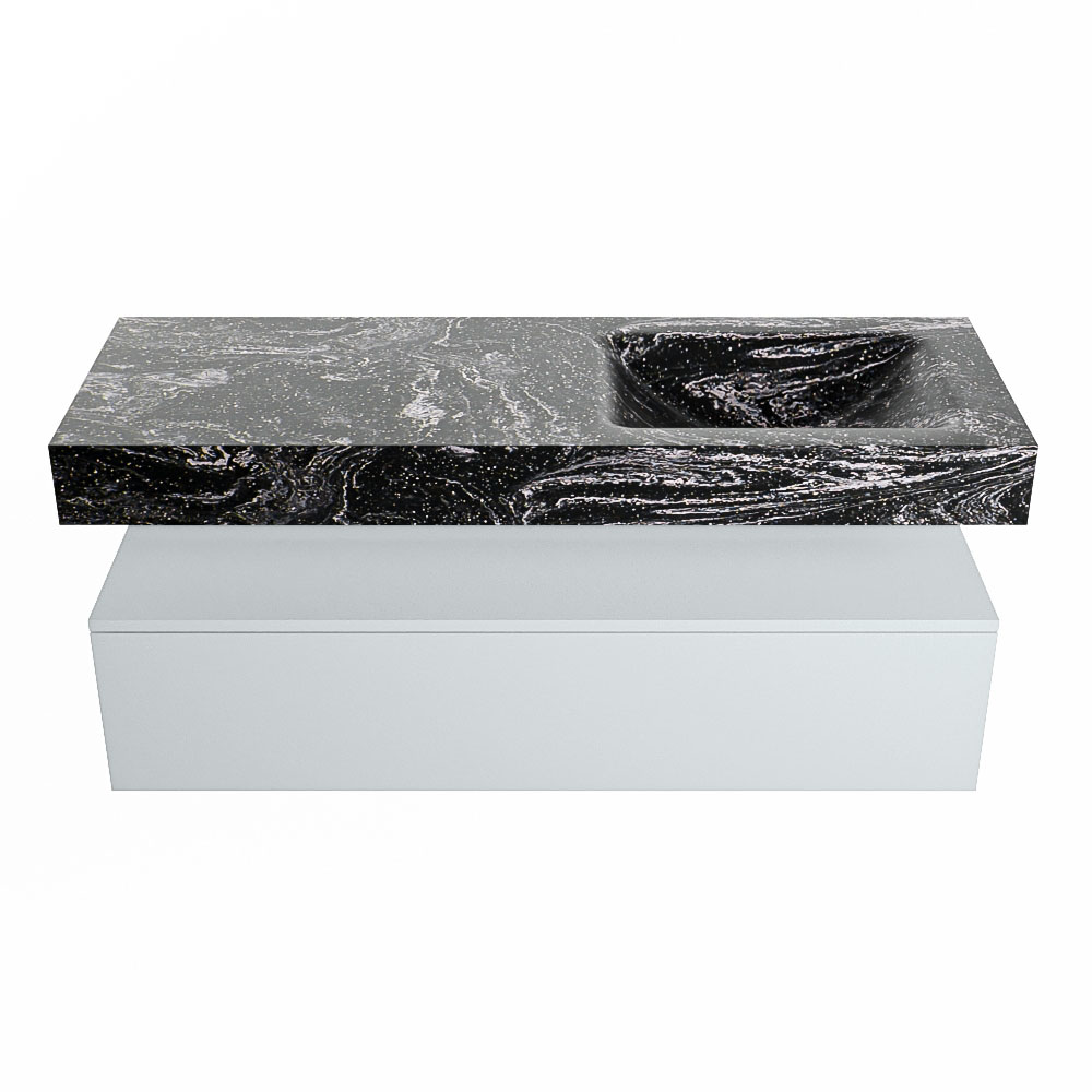 MONDIAZ ALAN-DLUX 130cm mueble de baño Clay 1 cajón. Lavabo CLOUD Derecho sin orificios color Lava. 4 MONDIAZ ALAN-DLUX 130cm mueble de baño Clay 1 cajón. Lavabo CLOUD Derecho sin orificios color Lava. - Imagen 4