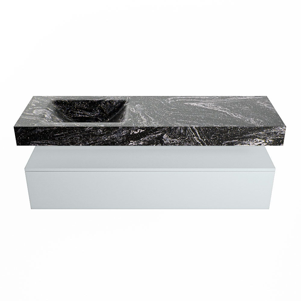 MONDIAZ ALAN-DLUX 150cm mueble de baño Clay 1 cajón. Lavabo CLOUD Izquierda sin orificios color Lava. 4 MONDIAZ ALAN-DLUX 150cm mueble de baño Clay 1 cajón. Lavabo CLOUD Izquierda sin orificios color Lava. - Imagen 4