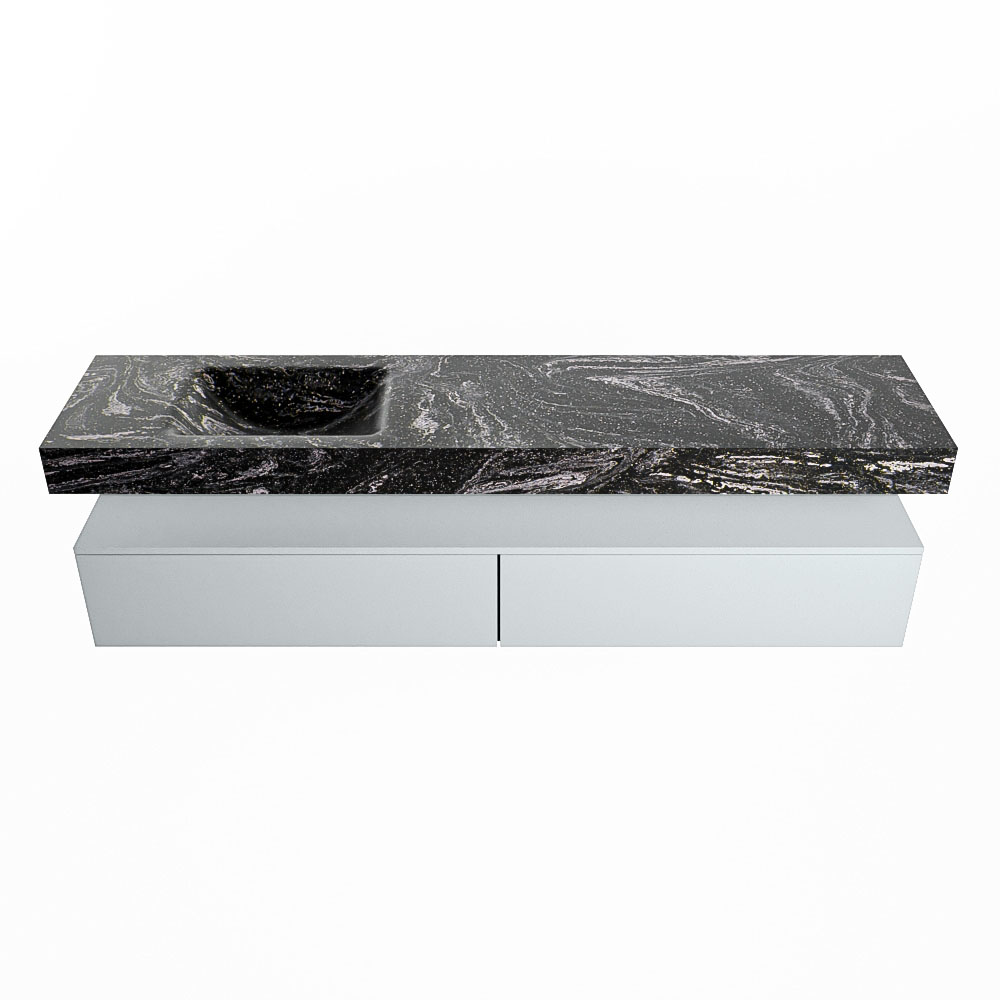 MONDIAZ ALAN-DLUX 200cm mueble de baño Clay 2 cajones. Lavabo CLOUD Izquierda sin orificios color Lava. 4 MONDIAZ ALAN-DLUX 200cm mueble de baño Clay 2 cajones. Lavabo CLOUD Izquierda sin orificios color Lava. - Imagen 4