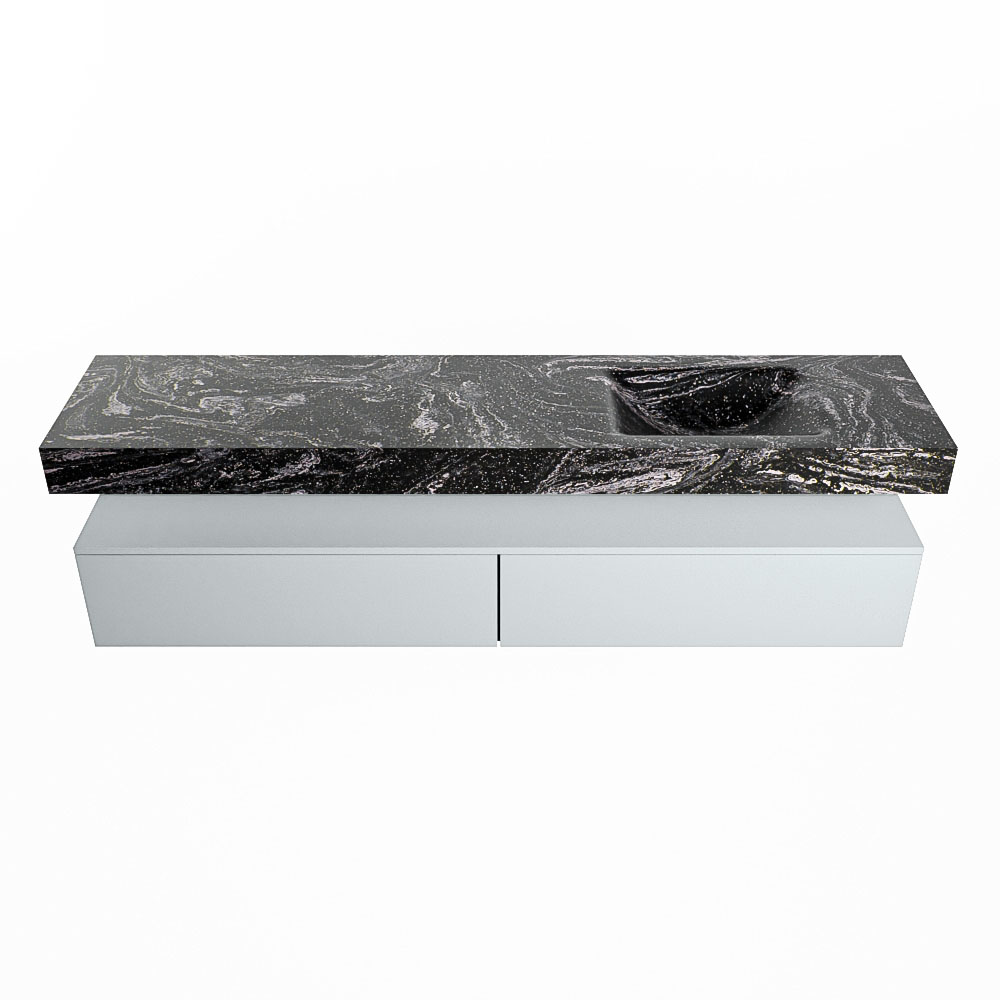 MONDIAZ ALAN-DLUX 200cm mueble de baño Clay 2 cajones. Lavabo CLOUD Derecho 1 orificio color Lava. 4 MONDIAZ ALAN-DLUX 200cm mueble de baño Clay 2 cajones. Lavabo CLOUD Derecho 1 orificio color Lava. - Imagen 4