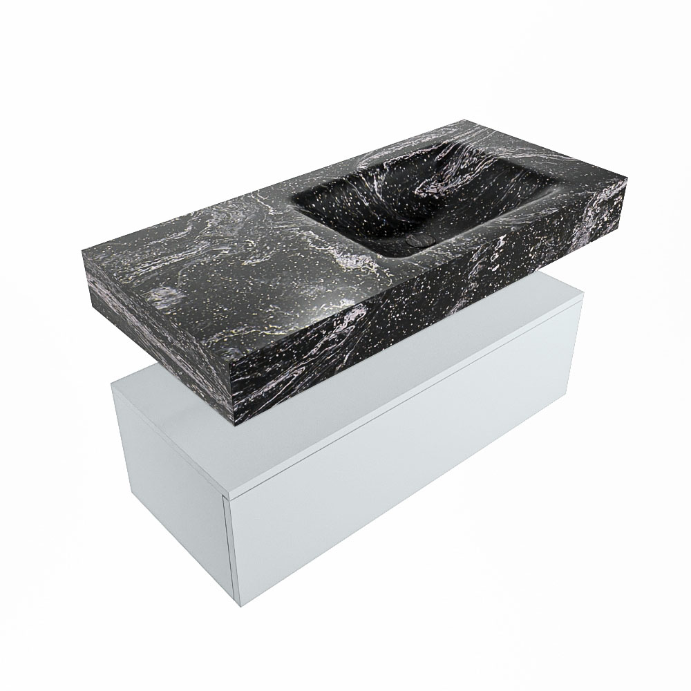MONDIAZ ALAN-DLUX 100cm mueble de baño Clay 1 cajón. Lavabo CLOUD Derecho sin orificios color Lava. 5 MONDIAZ ALAN-DLUX 100cm mueble de baño Clay 1 cajón. Lavabo CLOUD Derecho sin orificios color Lava. - Imagen 5