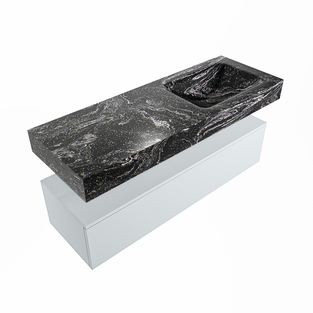 MONDIAZ ALAN-DLUX 130cm mueble de baño Clay 1 cajón. Lavabo CLOUD Derecho sin orificios color Lava. 5 MONDIAZ ALAN-DLUX 130cm mueble de baño Clay 1 cajón. Lavabo CLOUD Derecho sin orificios color Lava. - Imagen 5