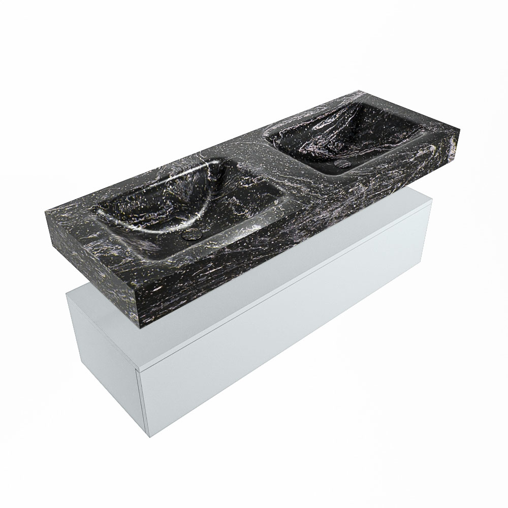 MONDIAZ ALAN-DLUX 130cm mueble de baño Clay 1 cajón. Lavabo CLOUD Doble 2 orificios color Lava. 5 MONDIAZ ALAN-DLUX 130cm mueble de baño Clay 1 cajón. Lavabo CLOUD Doble 2 orificios color Lava. - Imagen 5