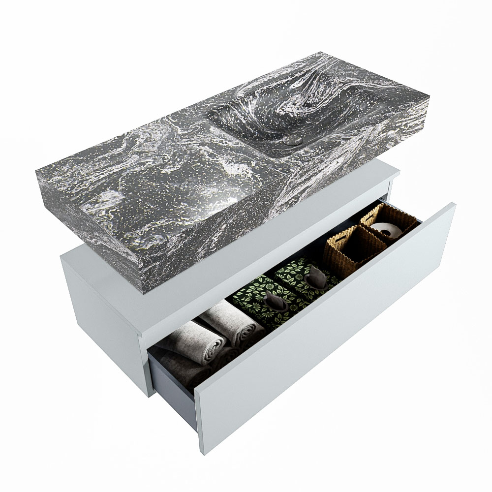 MONDIAZ ALAN-DLUX 110cm mueble de baño Clay 1 cajón. Lavabo CLOUD Derecho 1 orificio color Lava. 6 MONDIAZ ALAN-DLUX 110cm mueble de baño Clay 1 cajón. Lavabo CLOUD Derecho 1 orificio color Lava. - Imagen 6