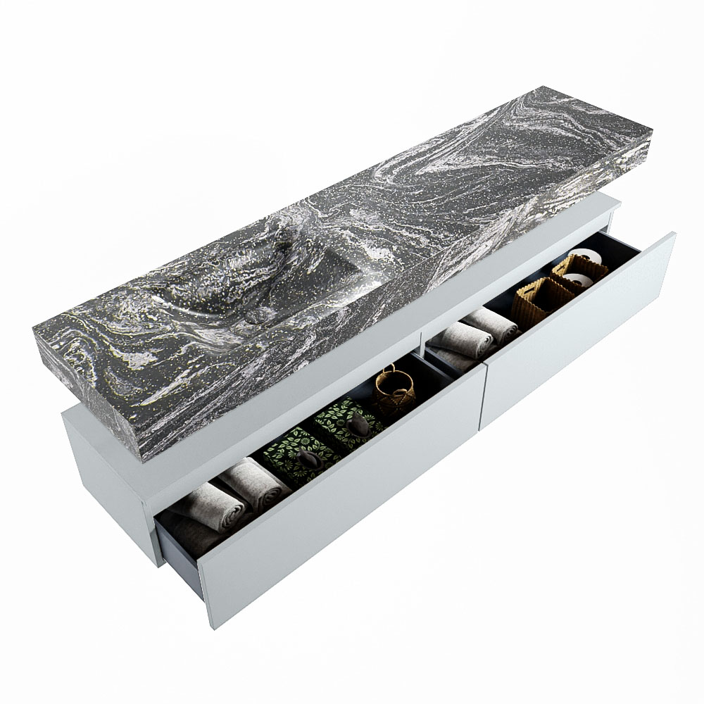 MONDIAZ ALAN-DLUX 200cm mueble de baño Clay 2 cajones. Lavabo CLOUD Izquierda sin orificios color Lava. 6 MONDIAZ ALAN-DLUX 200cm mueble de baño Clay 2 cajones. Lavabo CLOUD Izquierda sin orificios color Lava. - Imagen 6