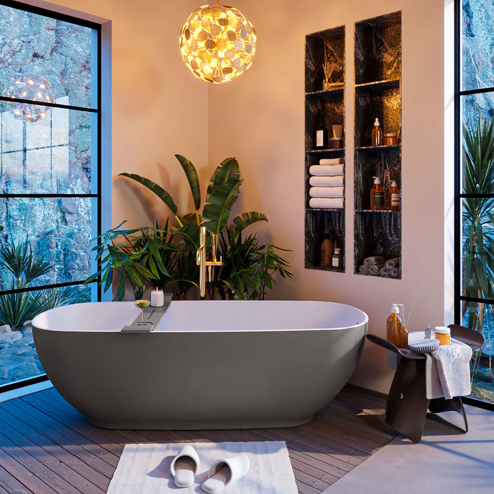 MONDIAZ ALAN-DLUX 150cm mueble de baño Dark Grey 2 cajones. Lavabo CLOUD Izquierda sin orificios color Lava. 7 MONDIAZ ALAN-DLUX 150cm mueble de baño Dark Grey 2 cajones. Lavabo CLOUD Izquierda sin orificios color Lava. - Imagen 7