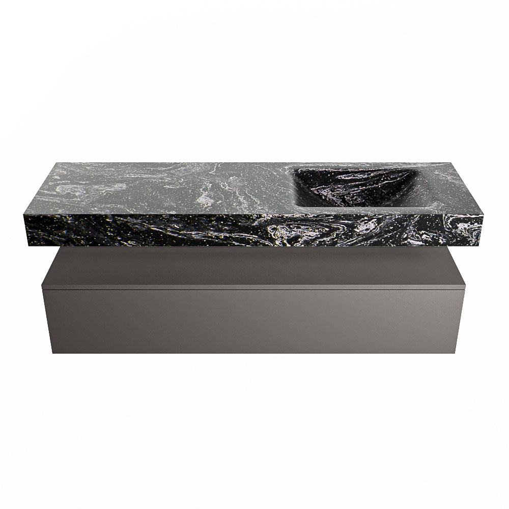 MONDIAZ ALAN-DLUX 150cm mueble de baño Dark Grey 1 cajón. Lavabo CLOUD Derecho 1 orificio color Lava. 4 MONDIAZ ALAN-DLUX 150cm mueble de baño Dark Grey 1 cajón. Lavabo CLOUD Derecho 1 orificio color Lava. - Imagen 4