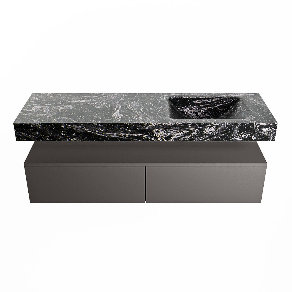 MONDIAZ ALAN-DLUX 150cm mueble de baño Dark Grey 2 cajones. Lavabo CLOUD Derecho sin orificios color Lava. 4 MONDIAZ ALAN-DLUX 150cm mueble de baño Dark Grey 2 cajones. Lavabo CLOUD Derecho sin orificios color Lava. - Imagen 4